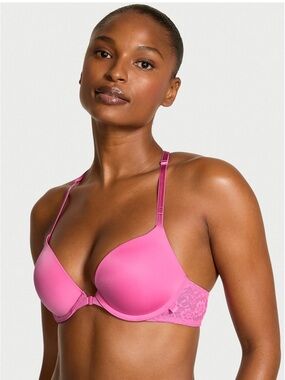 🆕VICTORIA’S SECRET SEXY TEE SMOOTH LACIE PUSH-UP BRA